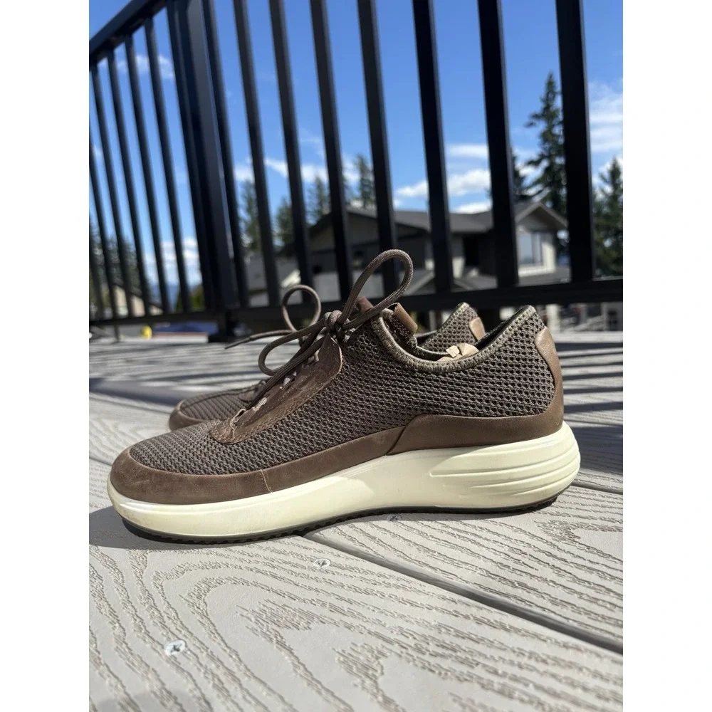 ECCO Soft 7 Runner Sneakers Titanium Brown Shoes Men's Size 6 - Women's Size 7.5